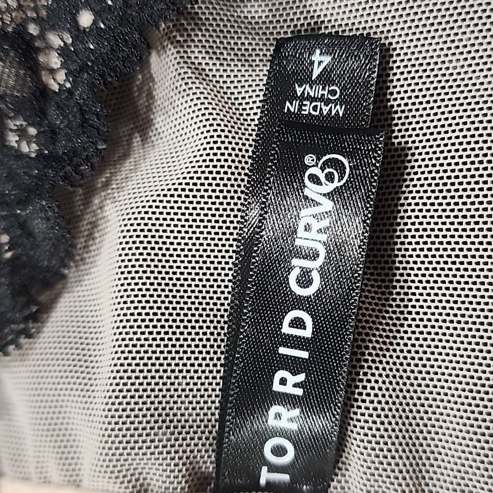 TORRID - Bralettes, Floral Black Lace, Bundle of Three - Picture 2 of 12